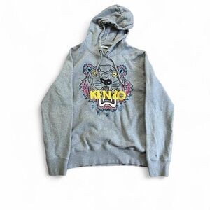 Kenzo Paris Multicolor Rainbow Tiger Graphic Hoodie